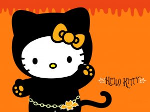 Cartoon Halloween Wallpaper Hello Kitty Halloween Background