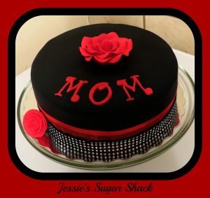 Happy Birthday Mom On Cake Central Red Happy Birthday Cake Maa