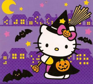 Hello Kitty Halloween Background 2022