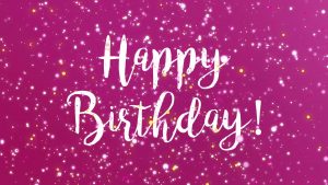 Sparkly Happy Birthday Greeting Card Video Animation Happy Birthday Pink Theme