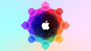 apple logo wwdc colorful gradient background 5k 5120x2880 1
