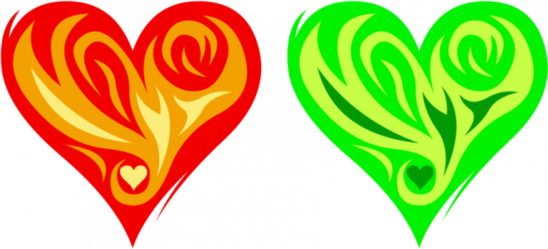 Red-Green-Fire-Heart-Transparent-PNG.png - 4k Wallpapers
