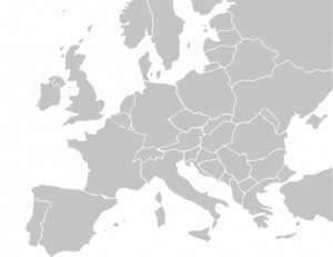 Silver Europe Map PNG HD Quality