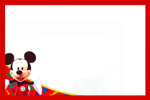 Mickey Mouse Frame PNG Free Download