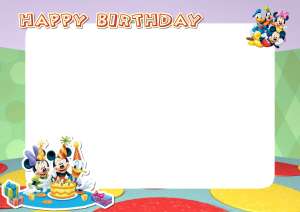 Mickey Mouse Frame PNG Isolated Photo