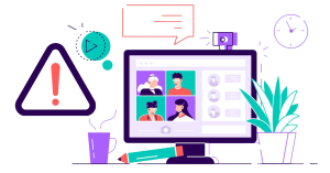 Virtual Meeting Purple PNG