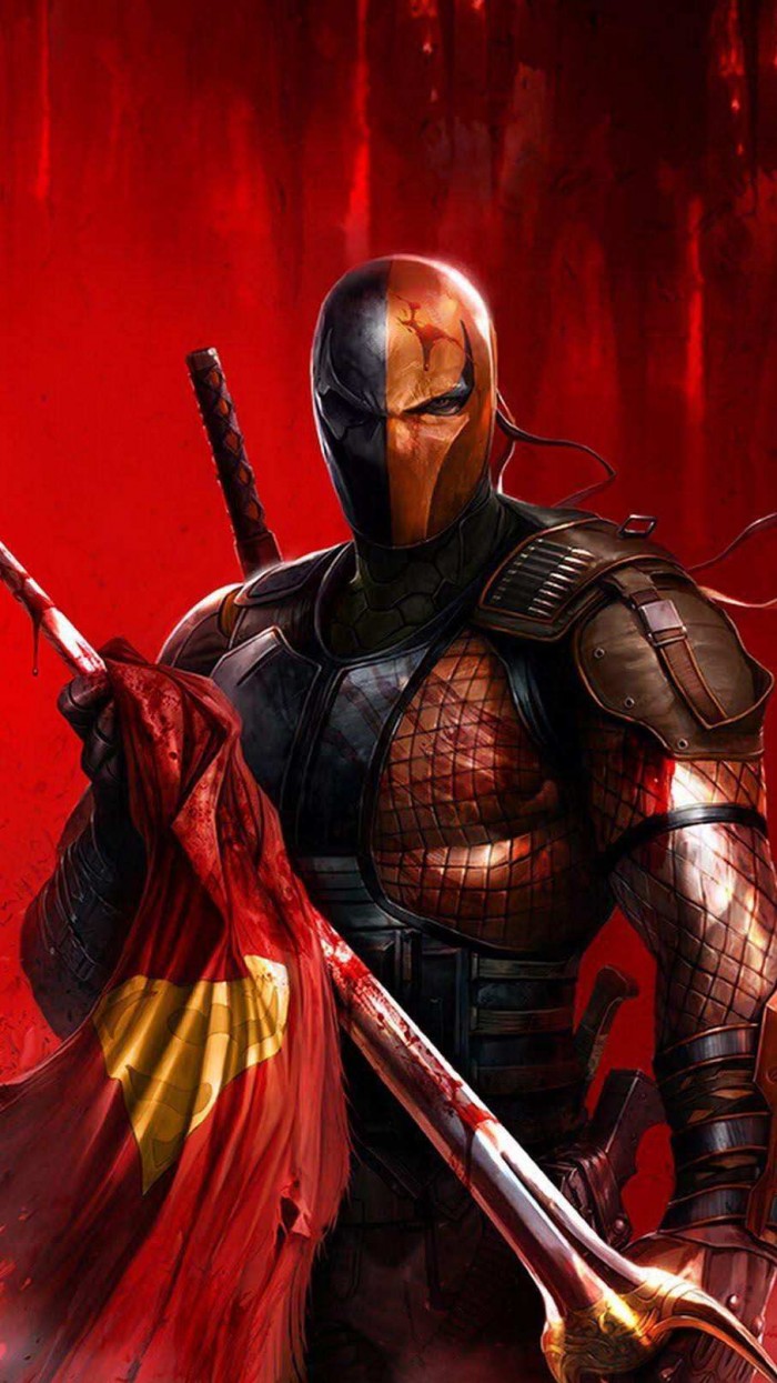 Deathstroke Killed Superman iPhone Wallpaper